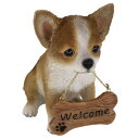 【暮らしラクラク応援セール】ドッグオーナメント チワワ welcomeサイン 14233【取り寄せ・返品不可商品】