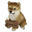 【暮らしラクラク応援セール】ドッグオーナメント シバ welcomeサイン 14238【取り寄せ・返品不可商品】