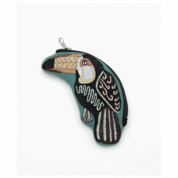 【暮らしラクラク応援セール】東京かんかん オニオオハシ刺繍ポーチ M26-2684【取り寄せ・返品不可商品】