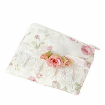 【暮らしラクラク応援セール】アクロスシーズ ローズミニティッシュケース＆ポーチ QSI-2209/M/TU【取り寄せ・返品不可商品】