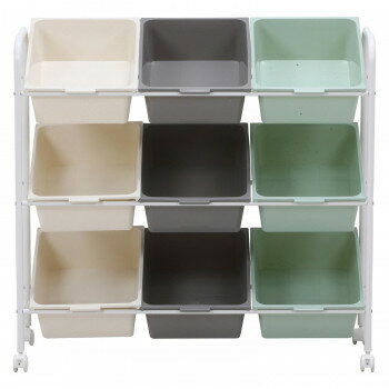 【暮らしラクラク応援セール】不二貿易 C/D:38293 キッズラック color 9マス 38293【取り寄せ・返品不可商品】 [2]