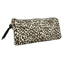 【暮らしラクラク応援セール】DAICO Pisoraro(ピソラロ) ハラコ 薄マチロングウォレット LEOPARD-WH PR240【取り寄せ・返品不可商品】