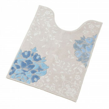 【暮らしラクラク応援セール】センコー DECORMUSEE プレシャス ロング トイレマット 約80×60cm ブルー..