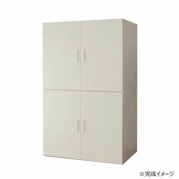 【暮らしラクラク応援セール】日本製組立家具 CO-TS 布団収納タンス 白(2梱包)【取り寄せ・返品不可商品】