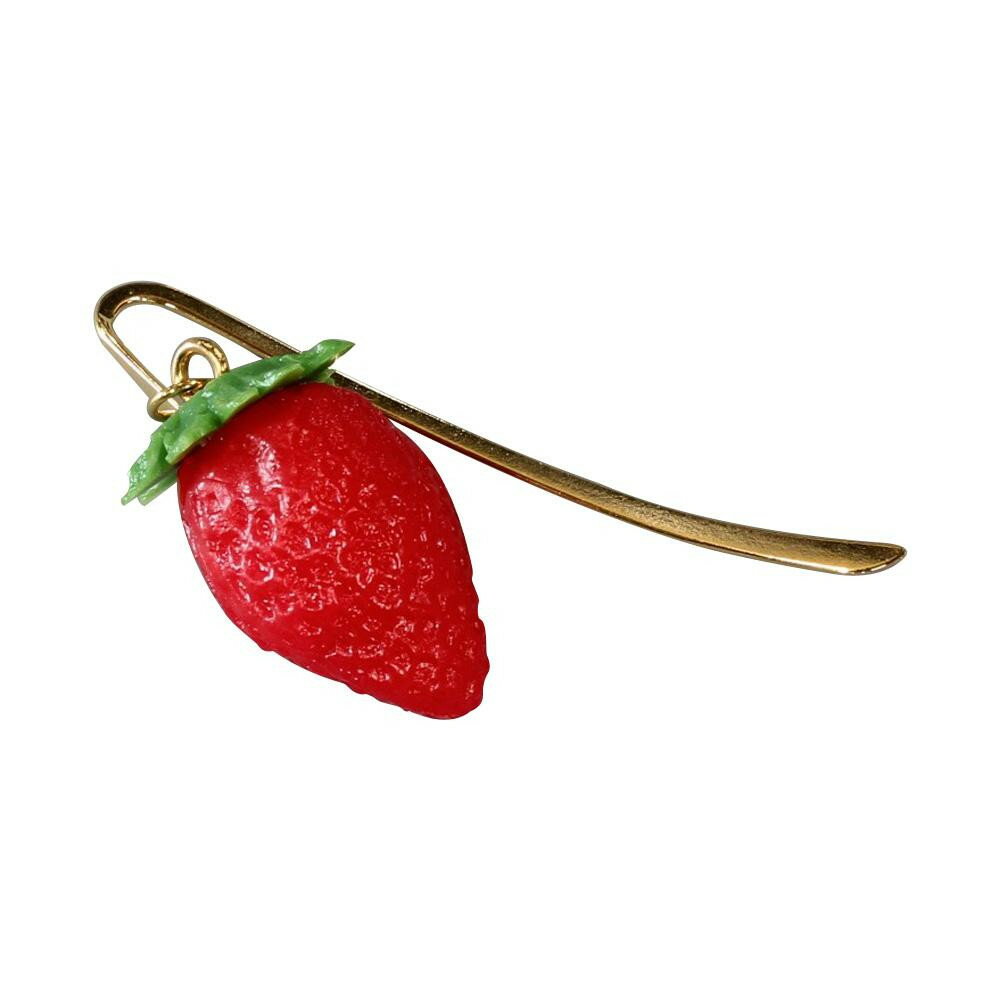 【暮らしラクラク応援セール】日本職人が作る 食品サンプル しおり イチゴ IP-662【取り寄せ・返品不可商品】