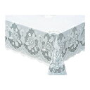 【暮らしラクラク応援セール】ブレンダ マイパールレーステーブルクロス ボンドシリーズ 120cm×150cm ホワイト【取り寄せ・返品不可商品】