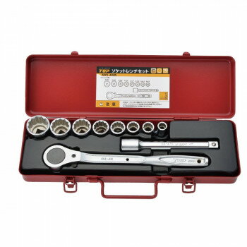 【暮らしラクラク応援セール】トップ工業(TOP) ソケットレンチセットS(差込角12.7mm) 10点 SWS-408S【取り寄せ・返品不可商品】