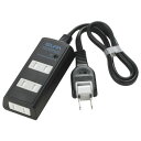 【暮らしラクラク応援セール】ELPA 耐雷サージ機能付コード付タップ 3個口2m ブラック WBT-3020SBN(BK)【取り寄せ・返品不可商品】