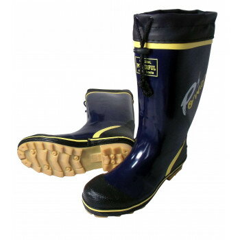 【暮らしラクラク応援セール】喜多 安全ゴム長靴(カバー付) LL(26.5～27.0cm) ネイビー KR7300【取り寄せ・返品不可商品】