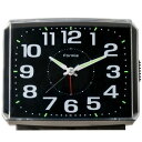【暮らしラクラク応援セール】保土ヶ谷電子販売 FORMIA(フォルミア) 見やすい大画面目覚まし時計 ブラック HT-A023W-BK【取り寄せ・返品不可商品】
