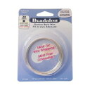 【暮らしラクラク応援セール】Beadalon(ビーダロン) スクエアワイヤー ノンターニッシュシルバー 0.81mm×2m 20【取り寄せ・返品不可商品】