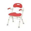 【暮らしラクラク応援セール】安寿 折りたたみシャワーベンチ FSフィット 536-056 レッド 337213 S0794【取り寄せ・返品不可商品】