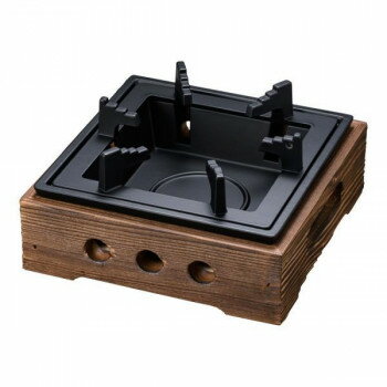 【暮らしラクラク応援セール】マイン　アルミ民芸風こんろ　焼杉　大　M10-777　QMV051【取り寄せ・返品不可商品】