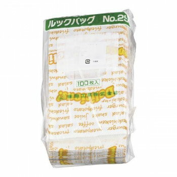 【暮らしラクラク応援セール】福助工業　ルックバッグ　デリシャス　(100枚入)　0210341　No.2S　GLT0201【取り寄せ・返品不可商品】