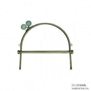 【暮らしラクラク応援セール】INAZUMA イナズマ キャンディー玉付ベンリー口金 アンティークゴールド 横幅約16cm 102 赤 BK-1078AG【取り寄せ・返品不可商品】