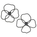 【暮らしラクラク応援セール】セトクラフト ウォールデコ 花 菫 ブラック 2P S24-0694-BK【取り寄せ・返品不可商品】