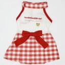 【暮らしラクラク応援セール】(ペット) Gemelli COOL&ECOギンガムチェックホルターワンピ レッド M LGW345【取り寄せ・返品不可商品】