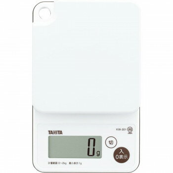 【暮らしラクラク応援セール】TANITA タニタ デジタルクッキングスケール ホワイト KW-201【取り寄せ・..