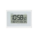 【暮らしラクラク応援セール】CASIO カシオ 掛置兼用時計 ホワイト IDL-100J-7JF【取り寄せ・返品不可商品】