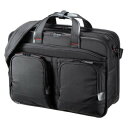 【暮らしラクラク応援セール】サンワサプライ エグゼクティブビジネスバッグPRO(大型ダブル) BAG-EXE12N【取り寄せ・返品不可商品】