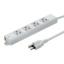 【暮らしラクラク応援セール】サンワサプライ 工事物件タップ 3P 4個口 5m TAP-KS4N-5【取り寄せ・返品不可商品】