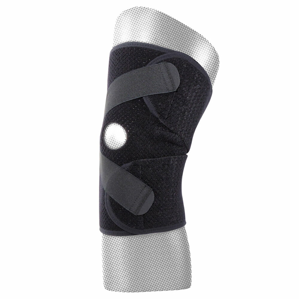 【取寄】D&M ディーアンドエム DMS-108656 アスメディサポーター しっかりしめる オープンタイプ ひざクロス ブラック メンズ・ユニセックス(4.0)