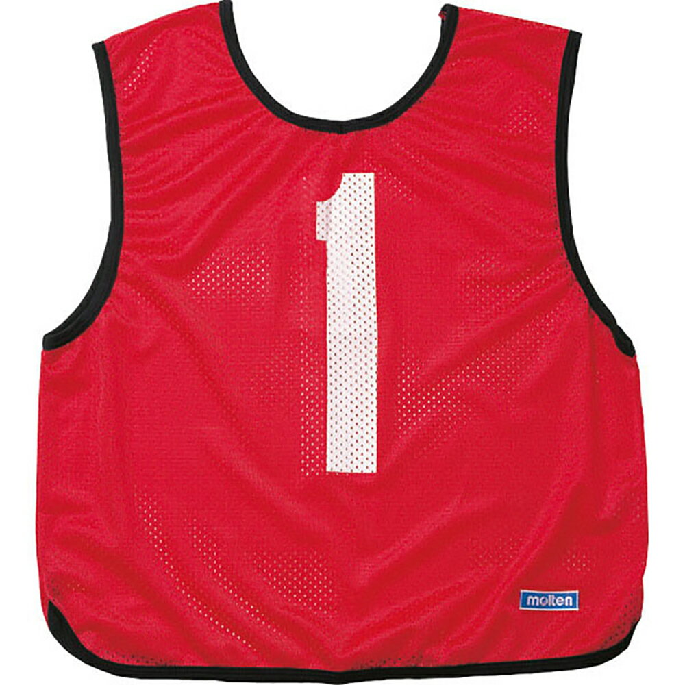 【取寄】(molten) モルテン MRT-GB0013-20 ゲームベスト (20)R 赤 メンズ・ユニセックス