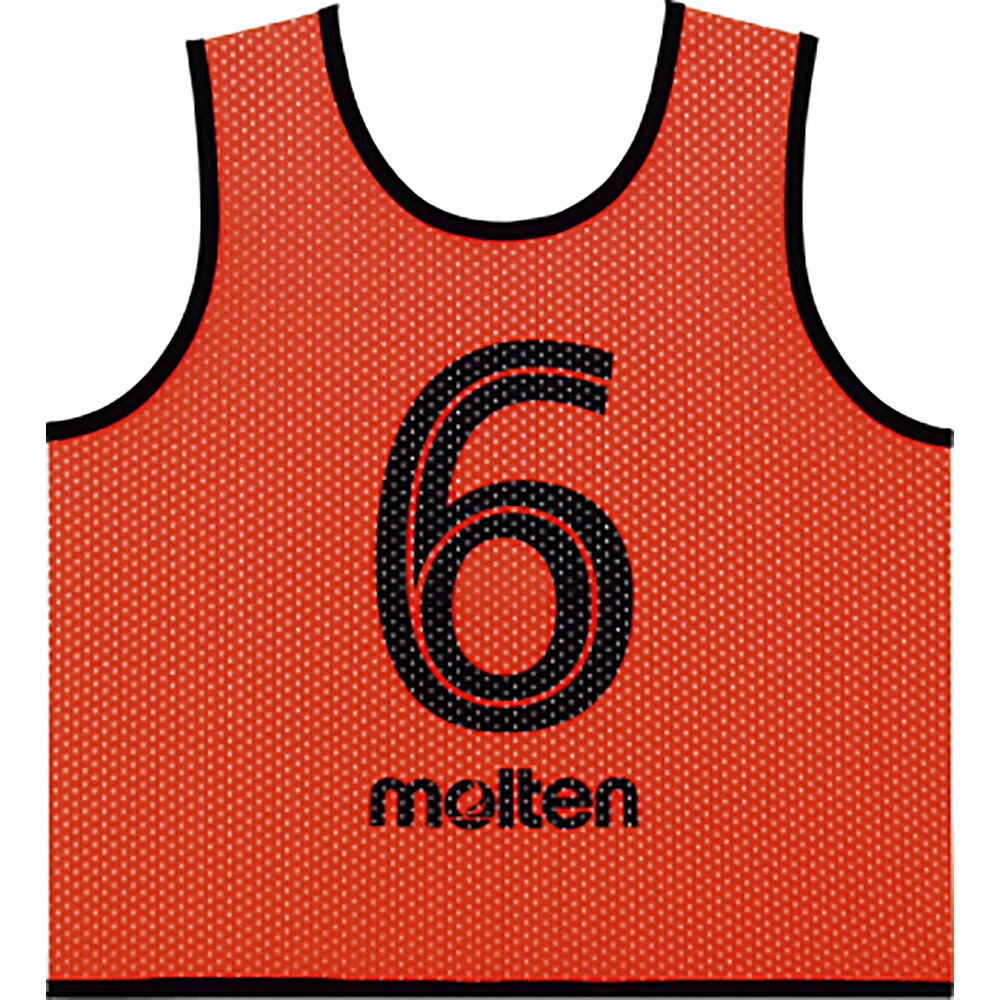 【取寄】(molten) モルテン MRT-GS0112-35 ゲームベストGVジュニア 10枚セット (35)KO 蛍光オレンジ ジュニア