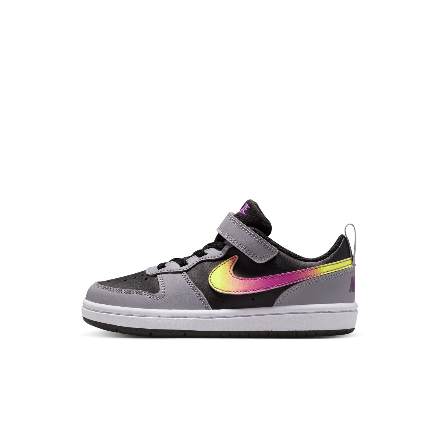 【取寄】 (NIKE) ナイキ NJP-IO6966001-001 ナイキ コート ボロー LOW リクラフト PS (001)ブラック/ビビッドパープル-セメ...