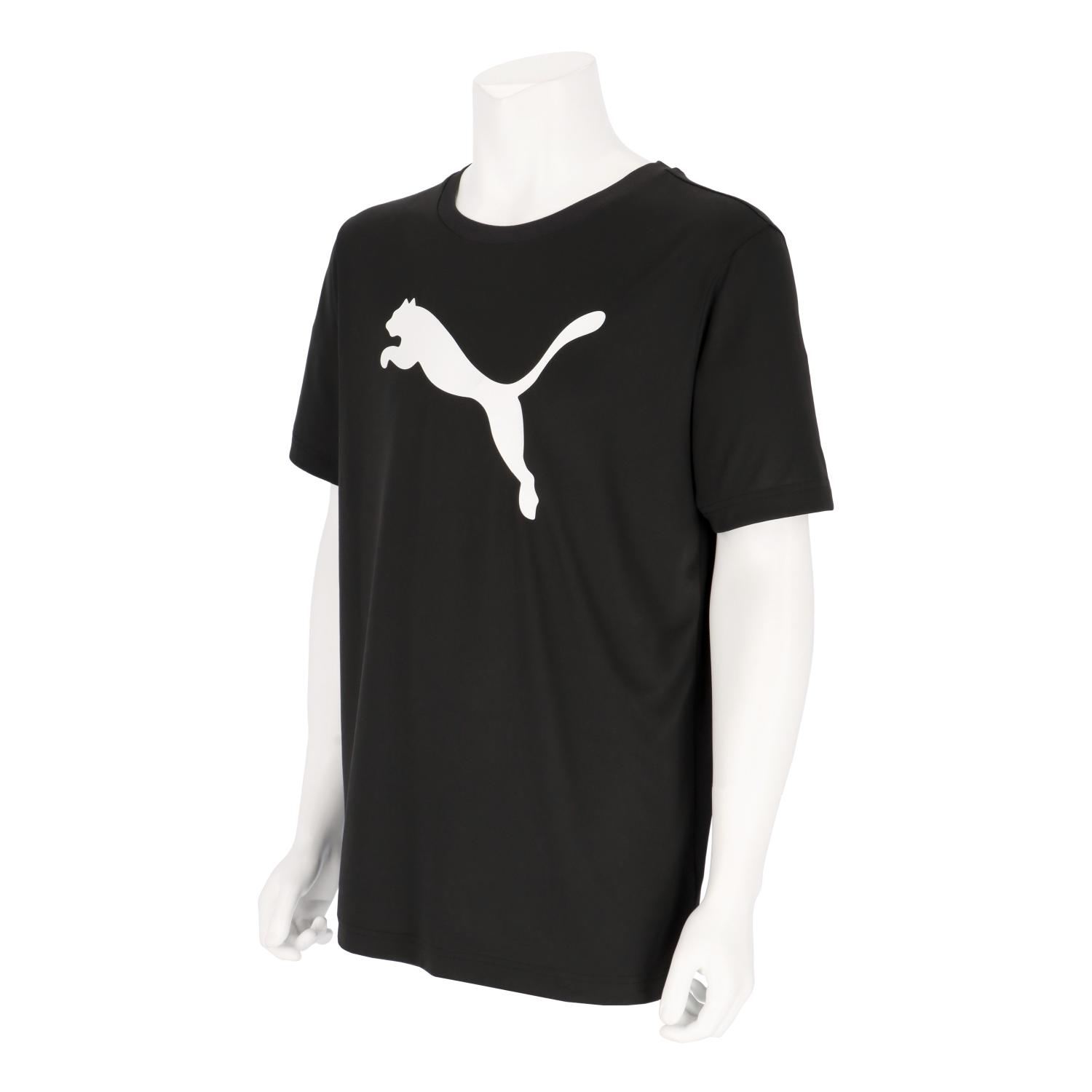 【取寄】 (PUMA) プーマ PMJ-687563-01 ESS プーマロゴ ポリ Tシャツ (01)PUMA Black メンズ・ユニセックス