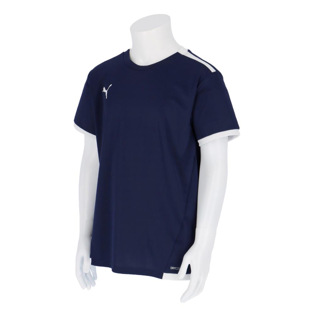 【取寄】 (PUMA) プーマ PMJ-705144-06 teamLIGA ゲームシャツ JR (06)Peacoat-Puma White メンズ・ユニセッ...