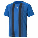 【取寄】 (PUMA) プーマ PMJ-705147-02 teamLIGA ストライプ ゲームシャツ JR (02)Electric Blue Lemonad...