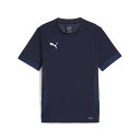 【取寄】 (PUMA) プーマ PMJ-706361-06 teamGOAL ゲームシャツ Jr (06)PUMA Navy-PUMA White-Persia...
