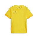 【取寄】 (PUMA) プーマ PMJ-706361-07 teamGOAL ゲームシャツ Jr (07)Faster Yellow-PUMA Black-Sp...