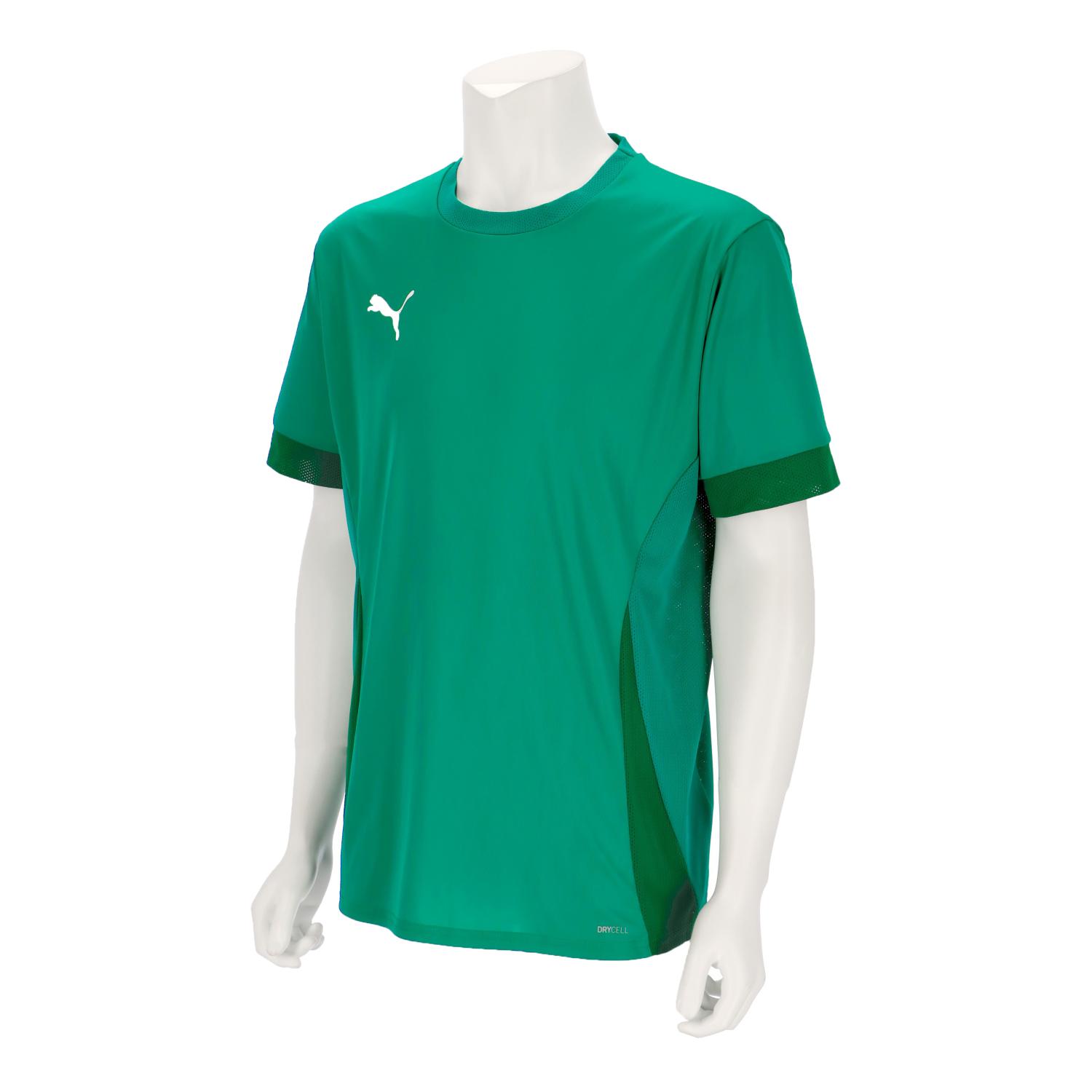 【取寄】(クリアランス) (PUMA) プーマ PMJ-706362-05 teamGOAL ゲームシャツ (05)Sport Green-PUMA White...