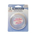 【暮らしラクラク応援セール】Beadalon(ビーダロン) ハーフラウンドワイヤー ノンターニッシュシルバー 0.64mm×5m 22【取り寄せ・返品不可商品】