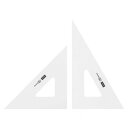 【暮らしラクラク応援セール】三角定規 24cm×2mm 目盛りなし 1-809-2420【取り寄せ・返品不可商品】