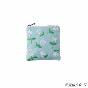 【暮らしラクラク応援セール】戸塚刺しゅう 刺繍キット 戸塚刺しゅう×星燈社 星あかりの刺繍手帖 スクエアポーチ「ほのか」No.572【取り寄せ・返品不可商品】