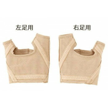 【暮らしラクラク応援セール】中山式 外反母趾・内反小趾 テーピングサポーター フリーサイズ ベージュ 左足用【取り寄せ・返品不可商品】