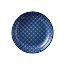 【暮らしラクラク応援セール】光洋陶器 花伝 古青藍 藍七宝 10cm丸皿 52281110【取り寄せ・返品不可商品】