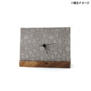 【暮らしラクラク応援セール】志成販売 越前和紙 壁にも掛けられる置き時計 グレー F161366GY【取り寄せ・返品不可商品】
