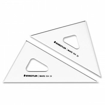 【暮らしラクラク応援セール】ステッドラー マルス三角定規 24CM ST96424【取り寄せ・返品不可商品】