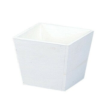 【暮らしラクラク応援セール】大橋新治商店 ウッドプランター白D5号 63-025【取り寄せ・返品不可商品】