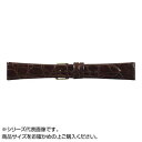 【暮らしラクラク応援セール】MIMOSA(ミモザ) 時計バンド 腹ワニD 20mm ダークブラウン (美錠:金) WD-B20【取り寄せ・返品不可商品】
