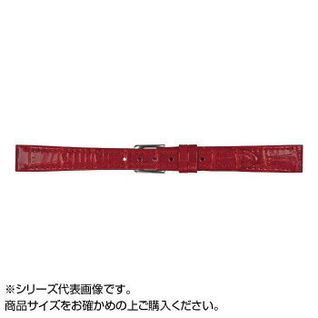 【暮らしラクラク応援セール】MIMOSA(ミモザ) 時計バンド P型押ワニ 13mm レッド (美錠:銀) CP-R13【取り寄せ・返品不可商品】 【暮らしラクラク応援セール】MIMOSA(ミモザ) 時計バンド P型押ワニ 13mm レッド (美錠:銀) CP-R13【取り寄せ・返品不可商品】