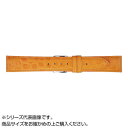 【暮らしラクラク応援セール】MIMOSA(ミモザ) 時計バンド PRA型押ワニ 16mm オレンジ (美錠:銀) CPR-OR16【取り寄せ・返品不可商品】