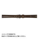 【暮らしラクラク応援セール】MIMOSA(ミモザ) 時計バンド キッド 12mm ダークブラウン (美錠:銀) ZK-B12【取り寄せ・返品不可商品】