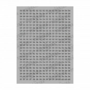 【暮らしラクラク応援セール】TSUMEKIRA(ツメキラ) ネイルシール カラーチャートナンバーシール 黒 501〜600 NN-CCN-206【取り寄せ・返品不可商品】