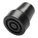 【暮らしラクラク応援セール】ケイ・ホスピア杖アクセサリー杖先ゴム 太杖用 18mm 黒【取り寄せ・返品不可商品】