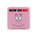 【暮らしラクラク応援セール】バーバパパ 反射カーステッカー NOW ON REC ピンク CKBP035-5【取り寄せ・返品不可商品】